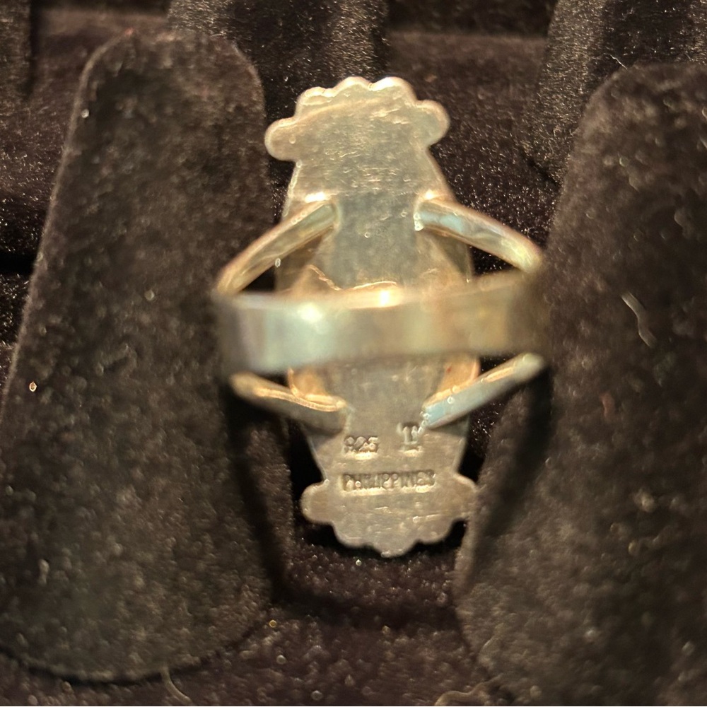 Turquoise Silver Ring - image 3